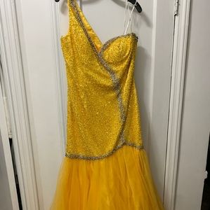 Sherry Hill size 18 beaded gown